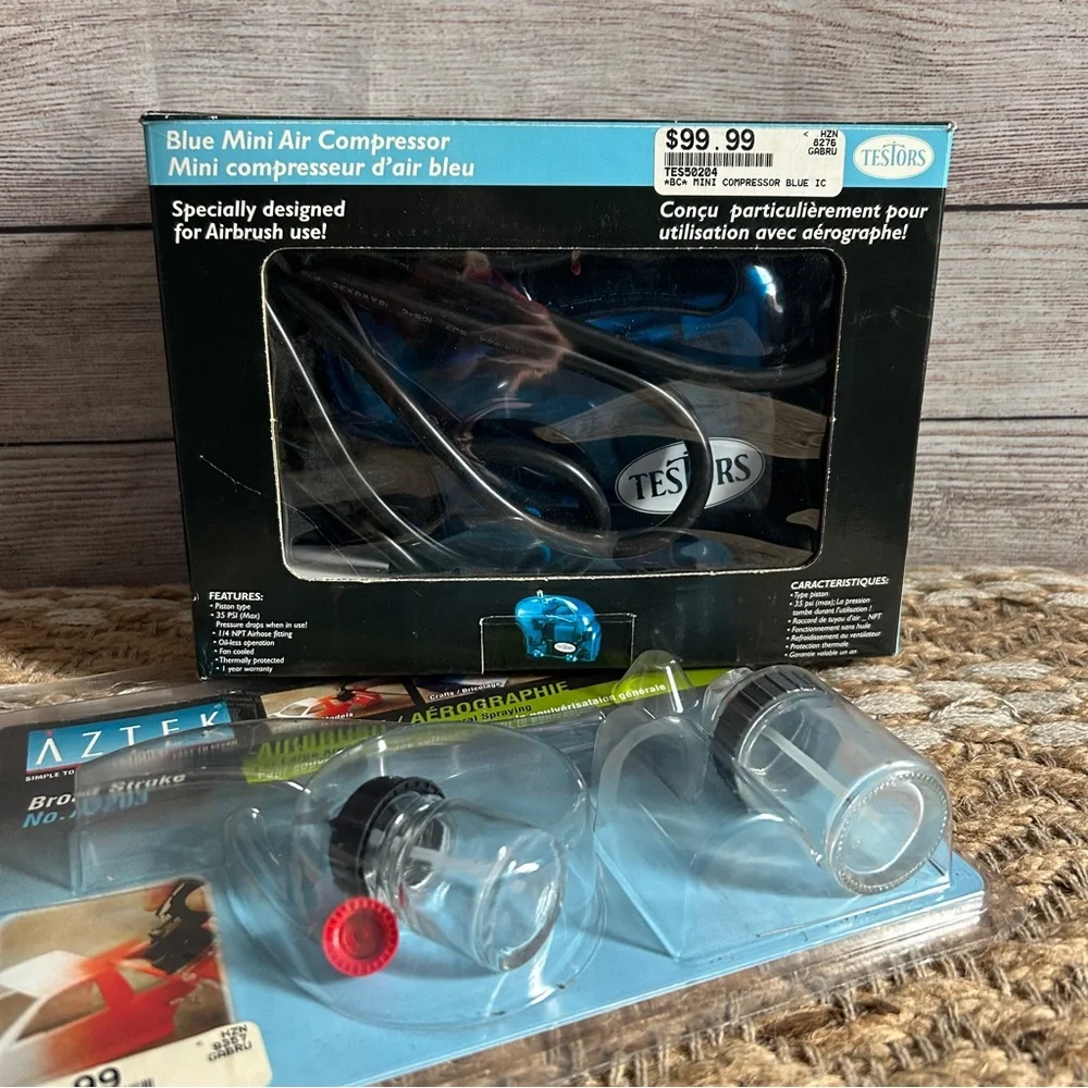 Testors Blue Mini Air Compressor